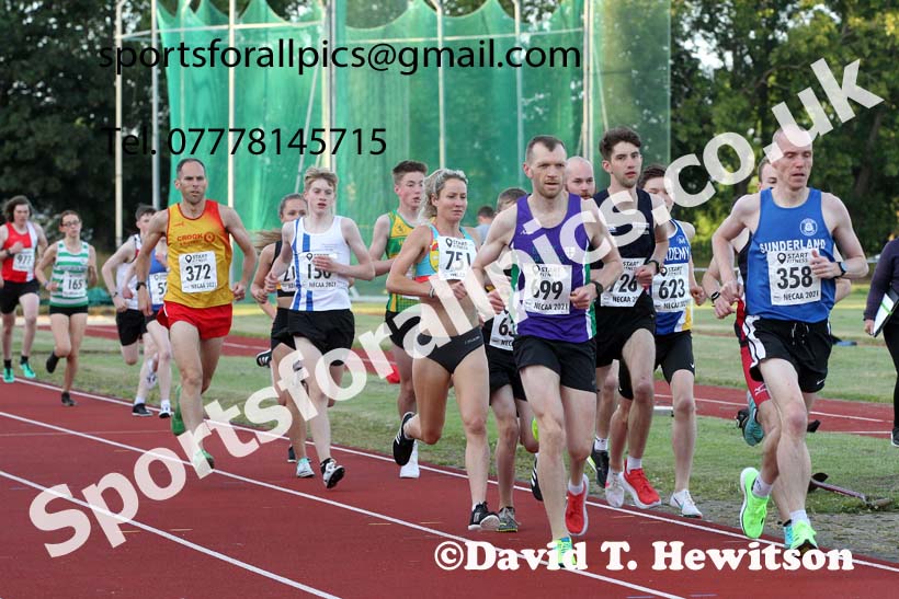 3000 metres, 2021 North East Grand Prix No.4, Monkton, Wednesday, June 30th. Photo: David T. Hewitson/Sports for All Pics